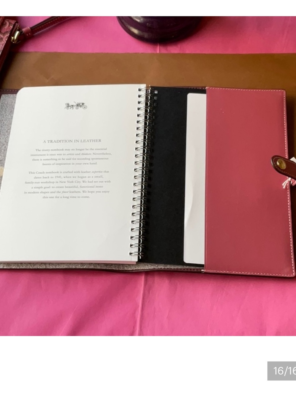 💐 COACH MONOGRAM NOTEBOOK 💐 - Picture 10 of 12